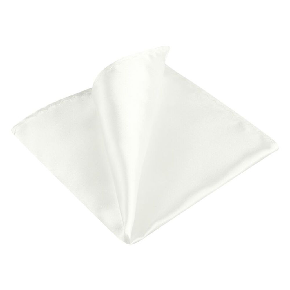 Men's Pocket Squares Handkerchiefs Solid Color One Size Cream